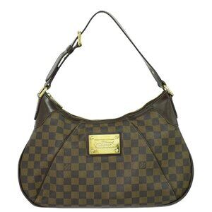 Louis Vuitton Thames GM Damier Ebene Canvas Shoulder Bag Brown